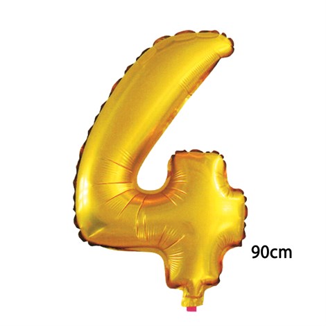 40inç 4 Rakamı Folyo Balon Gold 90cm