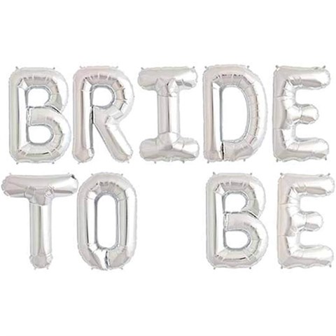 Bride To Be Yazılı Gümüş Folyo Balon 16İnç