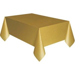 120x180Cm Plastik Masa Örtüsü Gold
