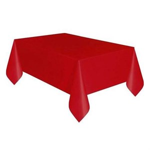 120x180Cm Plastik Masa Örtüsü Kırmızı