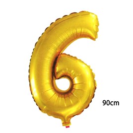 40inç 6 Rakamı Folyo Balon Gold 90cm