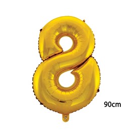40inç 8 Rakamı Folyo Balon Gold 90cm