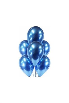 50Li Krom (Aynalı Çok Parlak ) Balon Mavi