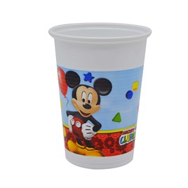8li Mickey Mouse Baskılı Plastik Bardak
